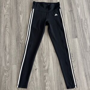adidas Women's Black climalite leggings with White Accents